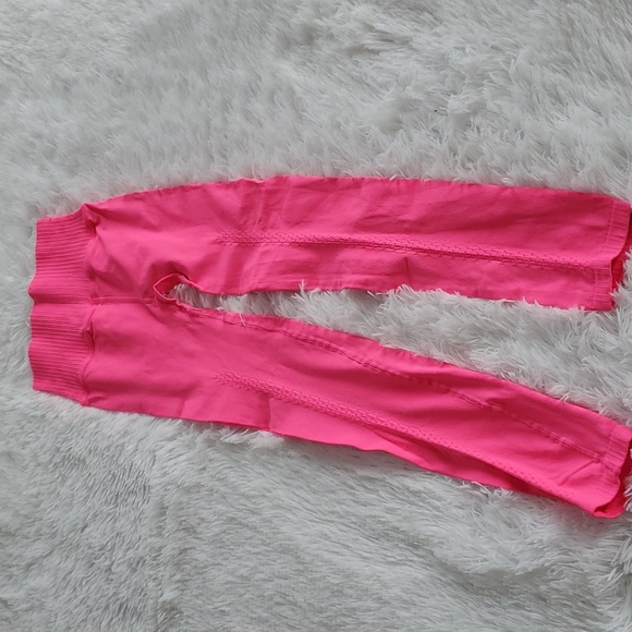 31. Free People High-Rise 7/8 Good Karma Leggings Tropical Pink - Picture 6 of 11